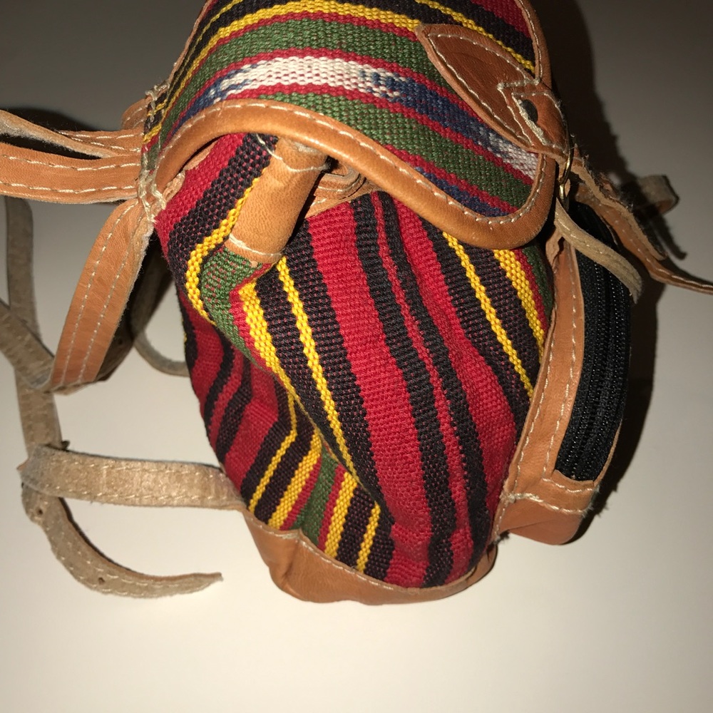 Handmade Aztec style mini backpack - Picture 2 of 4